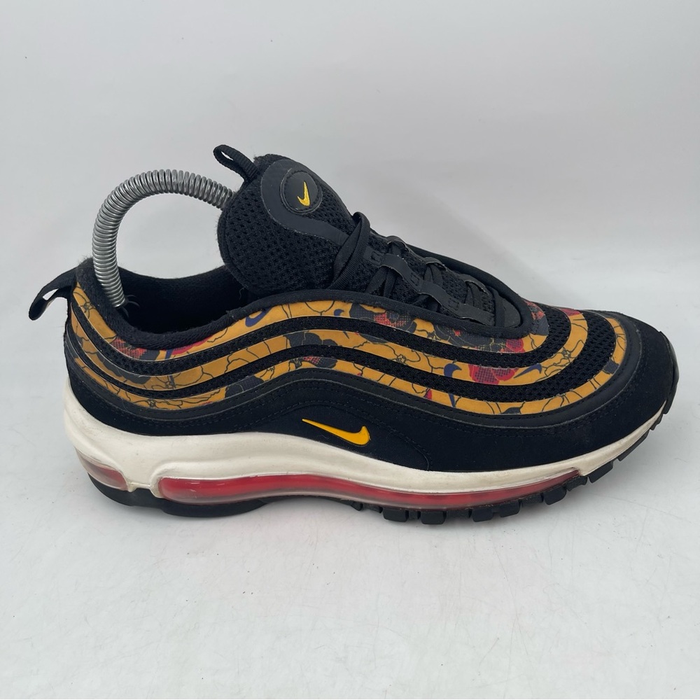 Nike Women’s Air Max ‘97 SE-SZ 8- Floral Black Lace-Up Running Shoes Sneakers